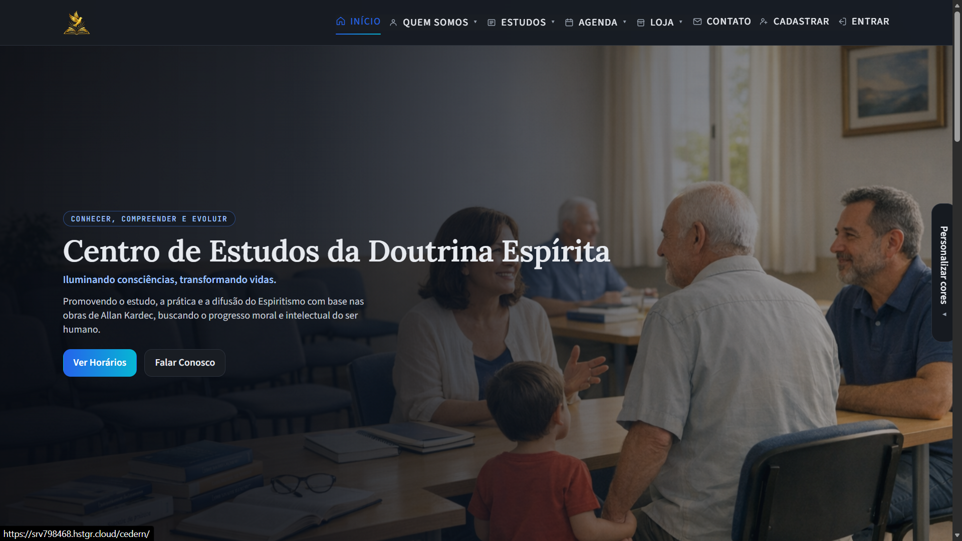 Preview de home de landing page